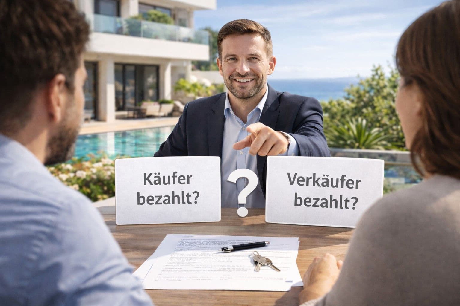 Wer bezahlt den Makler auf Mallorca? Käufer, Verkäufer oder beide?